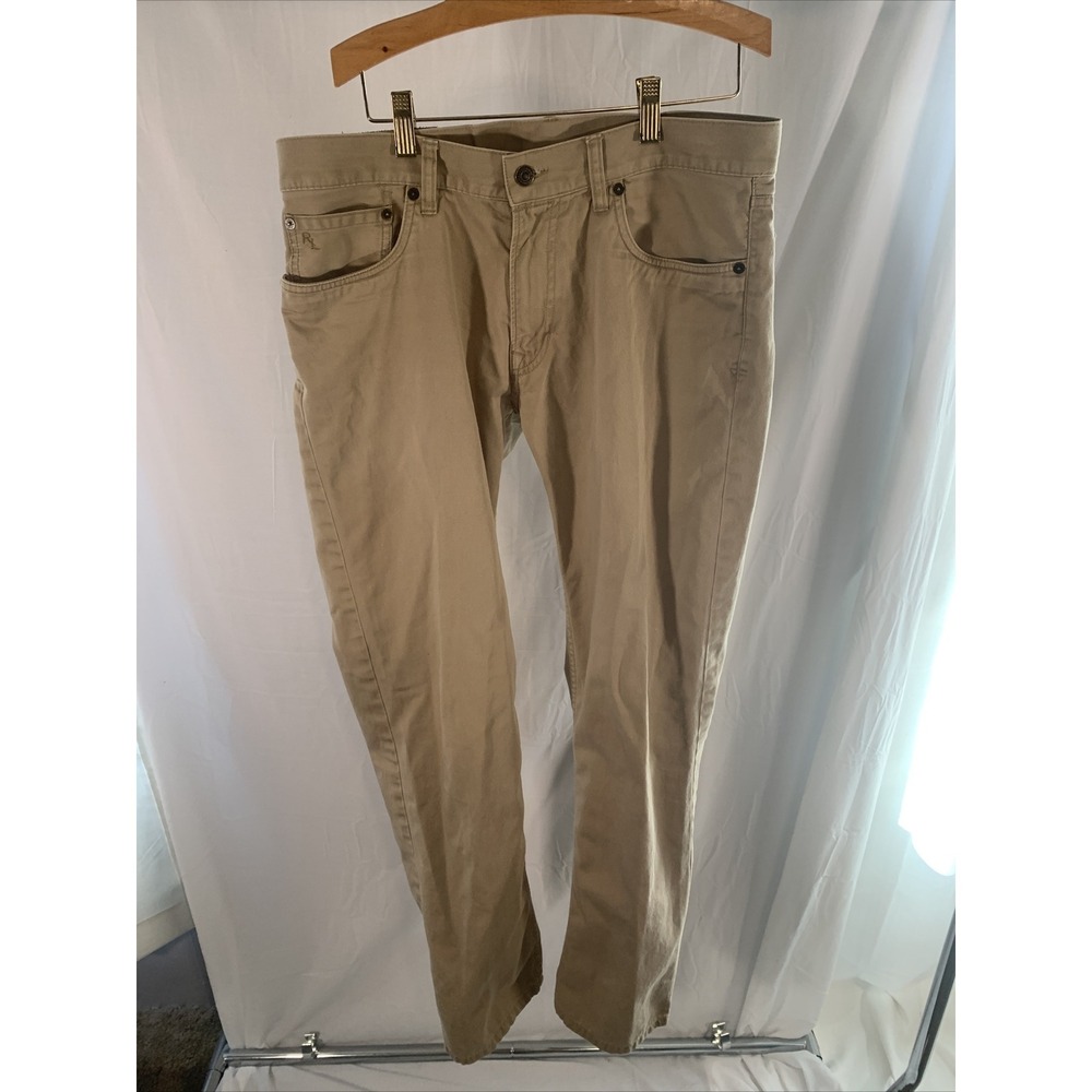 Polo Ralph Lauren jeans men's 32x32 regular fit straight tan beige denim pants